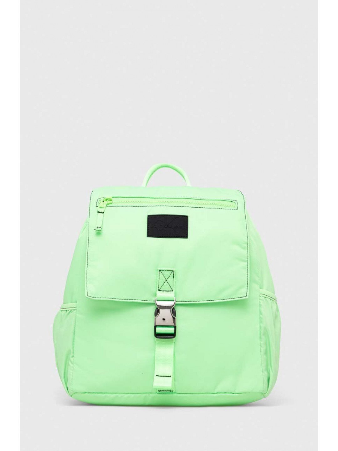 Dětský batoh Calvin Klein Jeans zelená barva velký hladký